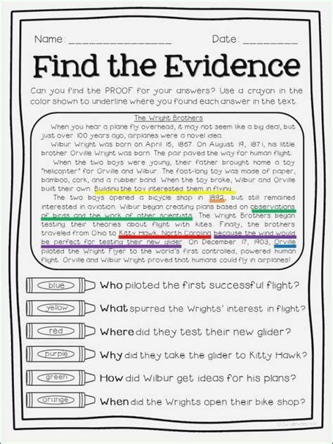 50 Cite Textual Evidence Worksheet | Chessmuseum Template Library